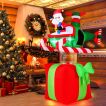 183 cm Christmas Inflatables Santa Claus with LED Lights