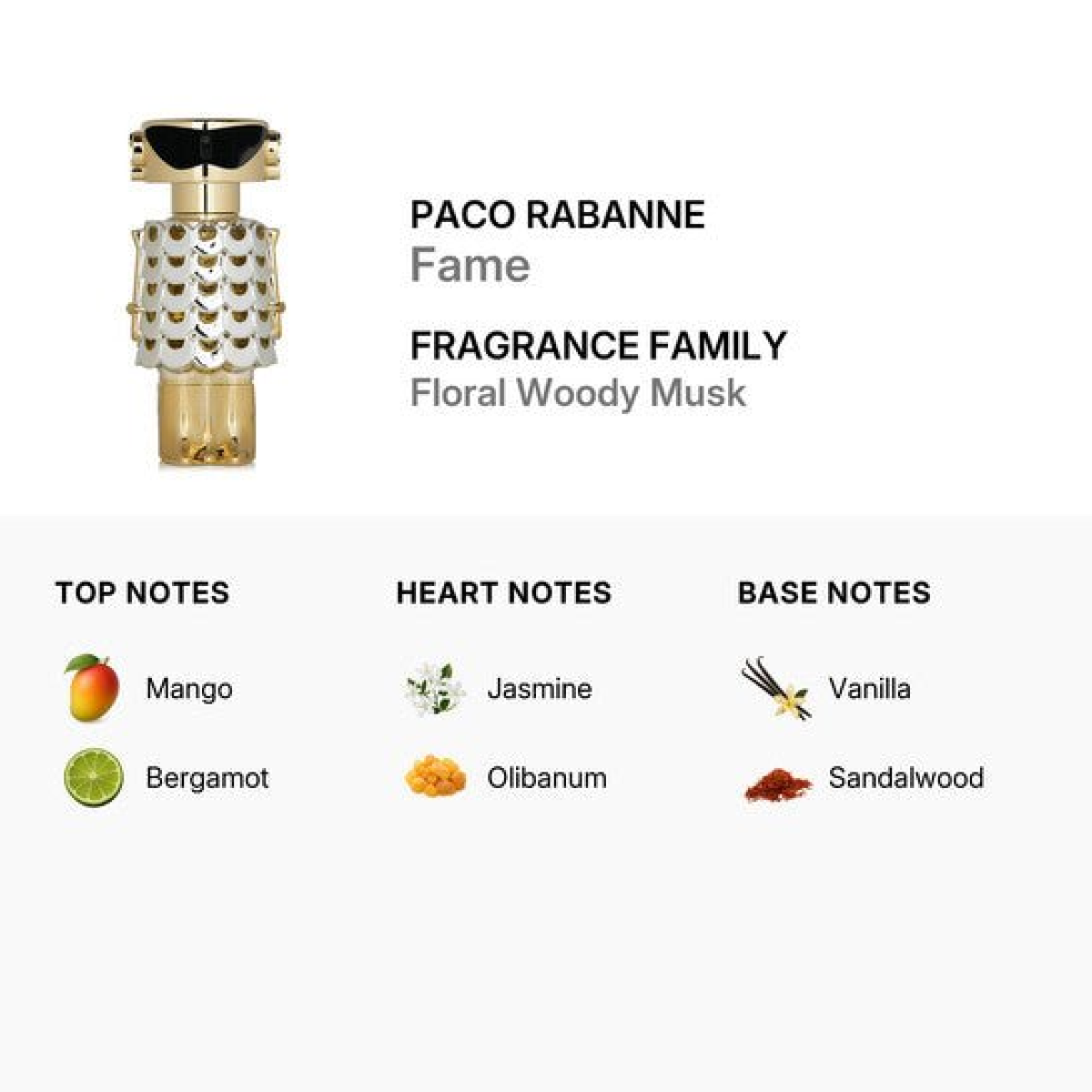 Paco Rabanne Fame Eau De Parfum Spray 150ml