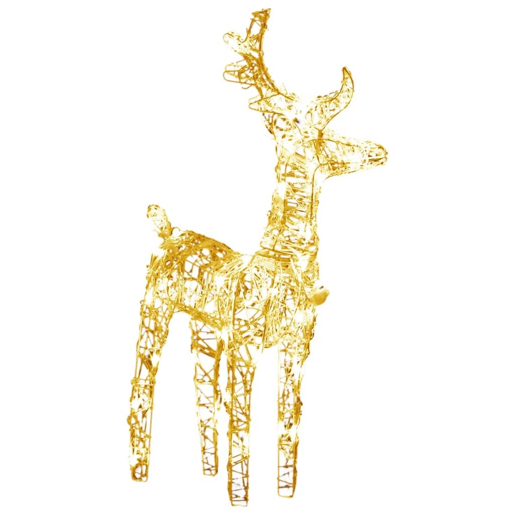 Christmas Reindeers 6 pcs Warm White 240 LEDs Acrylic