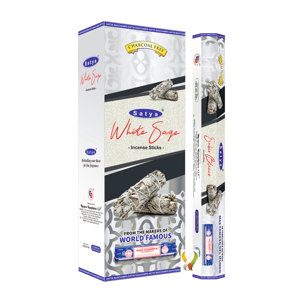 Satya White Sage Hexa - 120 Sticks