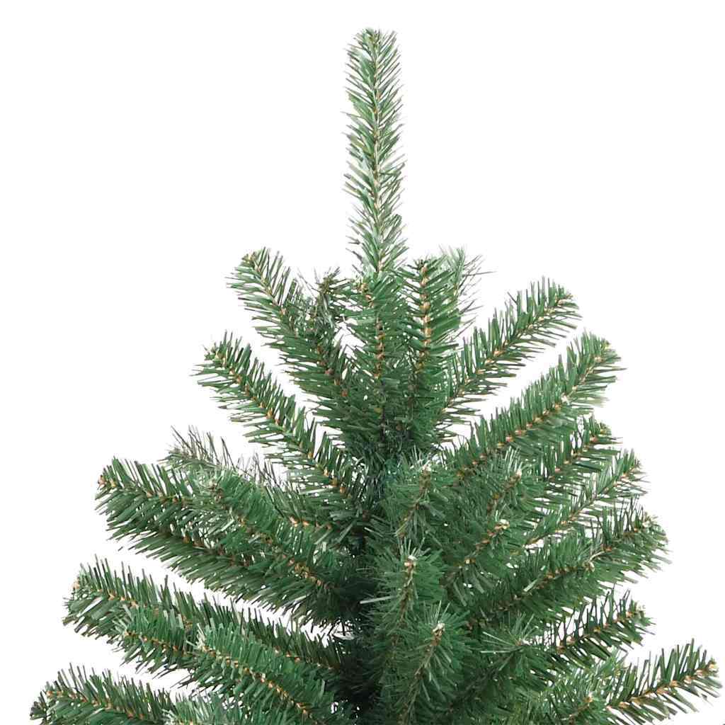 Artificial Hinged Christmas Tree Green 240 cm PVC and Metal