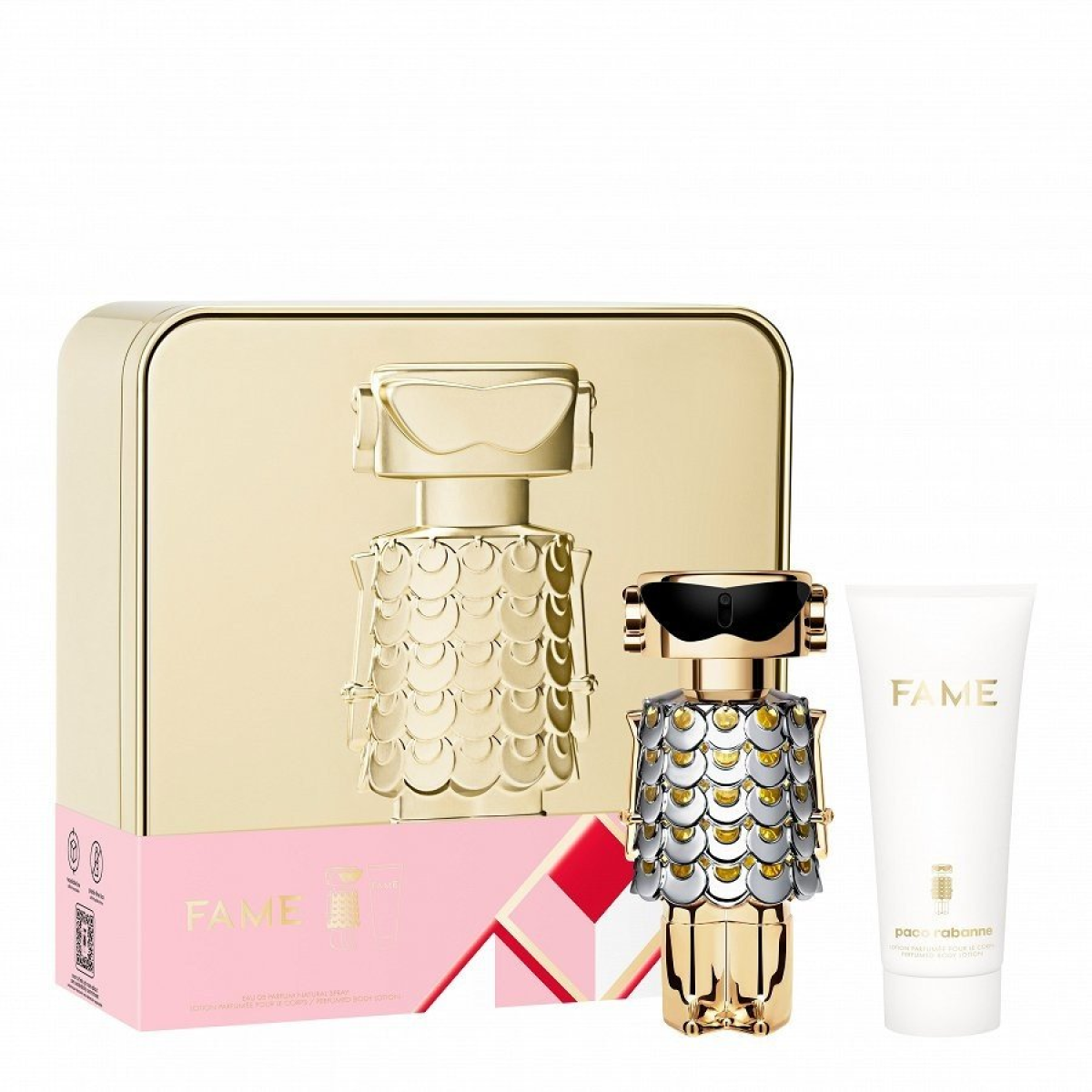 Paco Rabanne Fame Gift Set: 50ml Eau de Parfum & 75ml Body Lotion