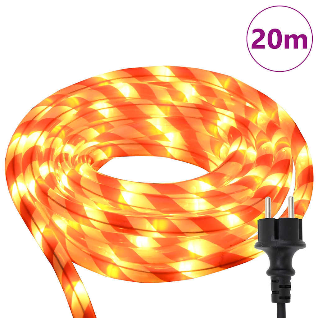 Rope Light with 480 LEDs Warm White 20 m PVC
