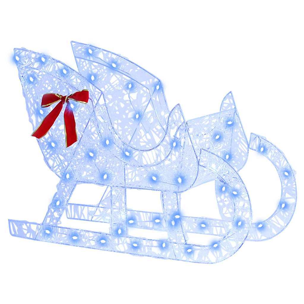 Reindeer Pull Sleigh Blue