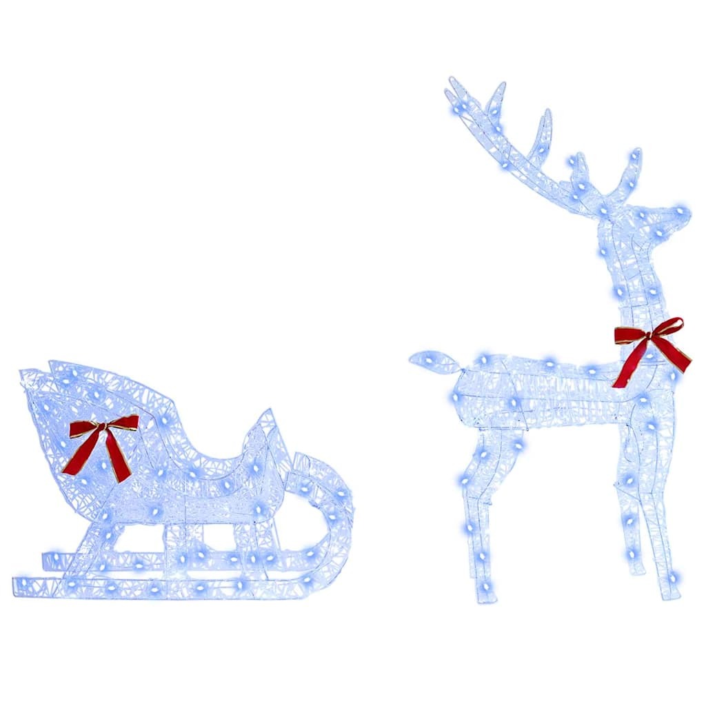 Reindeer Pull Sleigh Blue