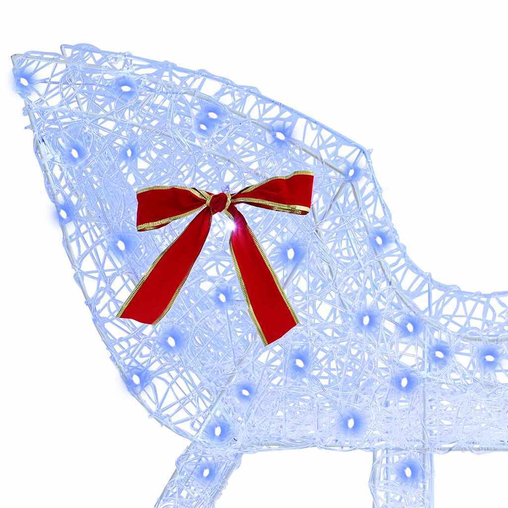 Reindeer Pull Sleigh Blue