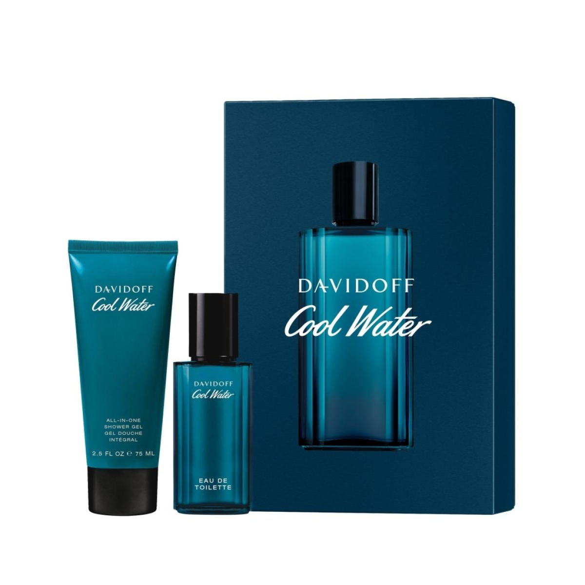 Davidoff Cool Water Gift Set: Eau De Toilette 40ml & Shower Gel 75ml