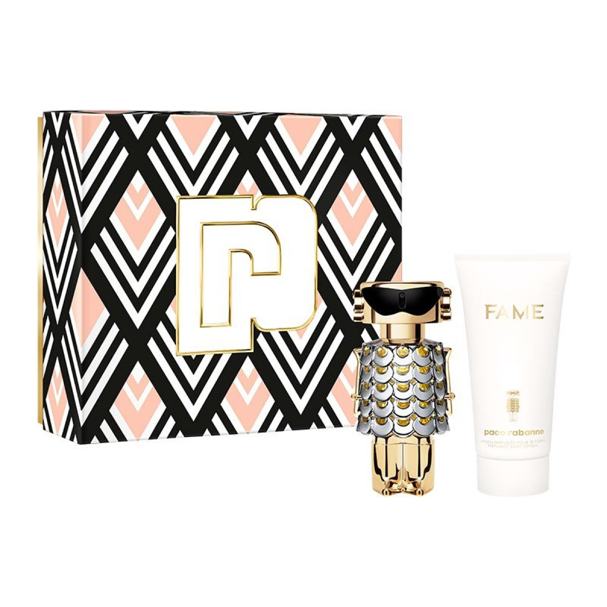 Paco Rabanne Fame Gift Set: 50ml EDP Spray & 75ml Body Lotion