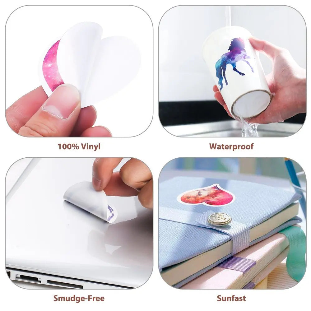 MINISO Waterproof Cartoon Stickers - Fun Disney Beauty & the Beast Decals