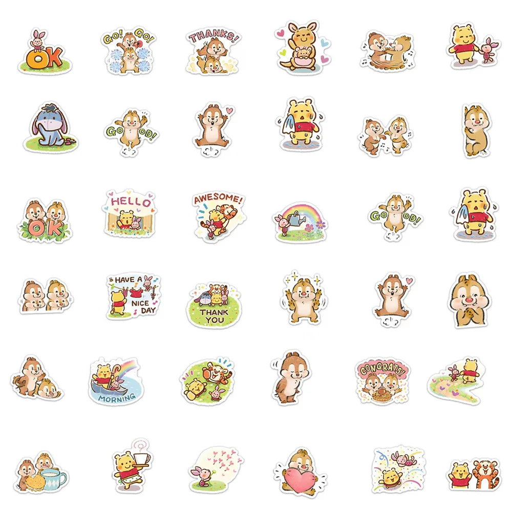 MINISO Waterproof Disney Stickers - Fun DIY Decals for Laptops & Phones