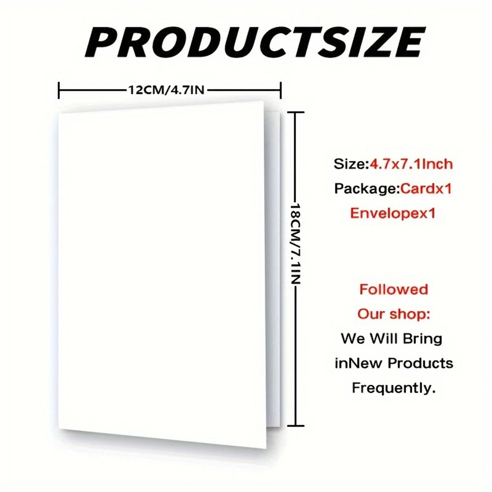 Folding Type Paper Card Set with Envelope - Perfect for All Occasions