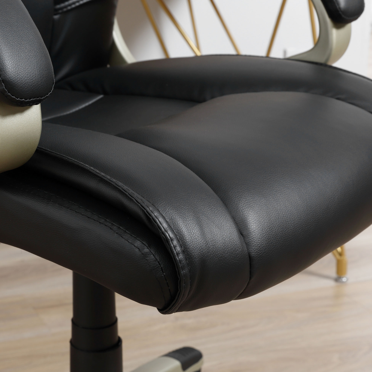 Executive Computer Office Desk Chair PU Leather Swivel Chairs High Back