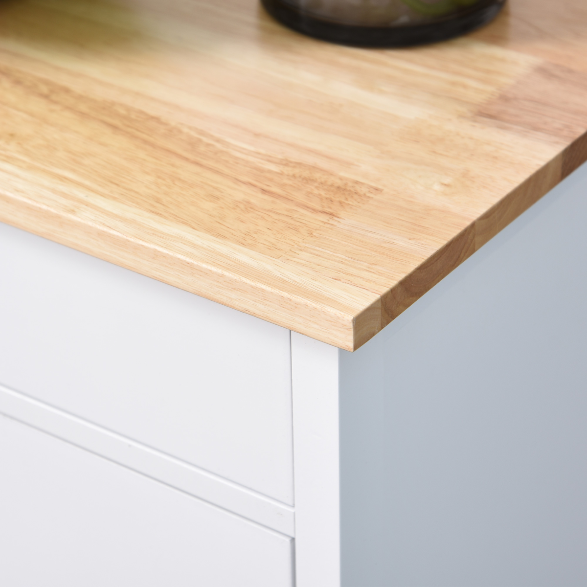 MDF Kitchen Storage Trolley White