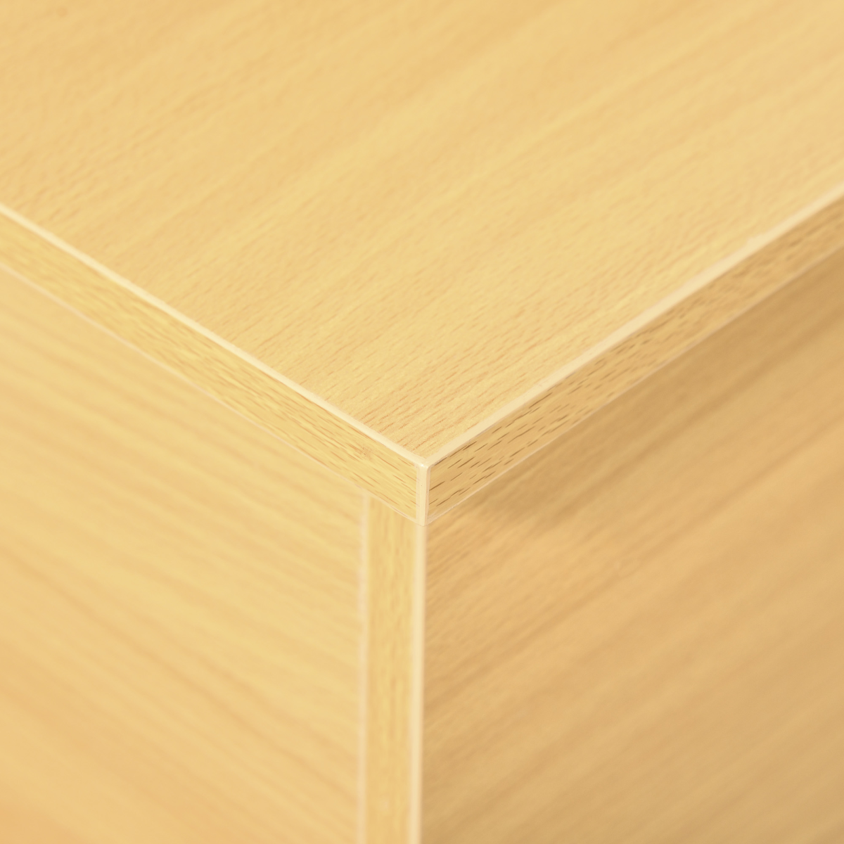 Storage Box Chest Lid Spacious Collect Cabinet Chipboard -Burlywood