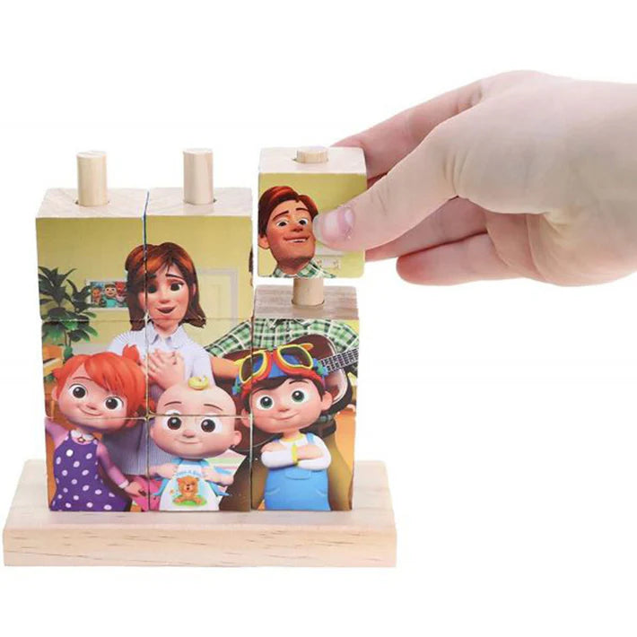 Cocomelon Wooden Stacking Block Puzzle
