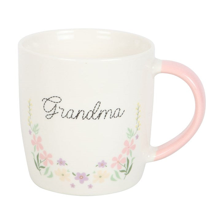 (C) Grandma Pastel Floral Mug