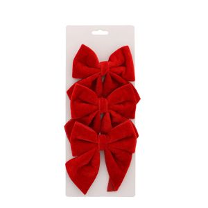 Red / Tartan Velvet Bows
