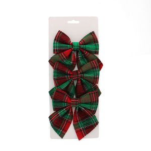 Red / Tartan Velvet Bows