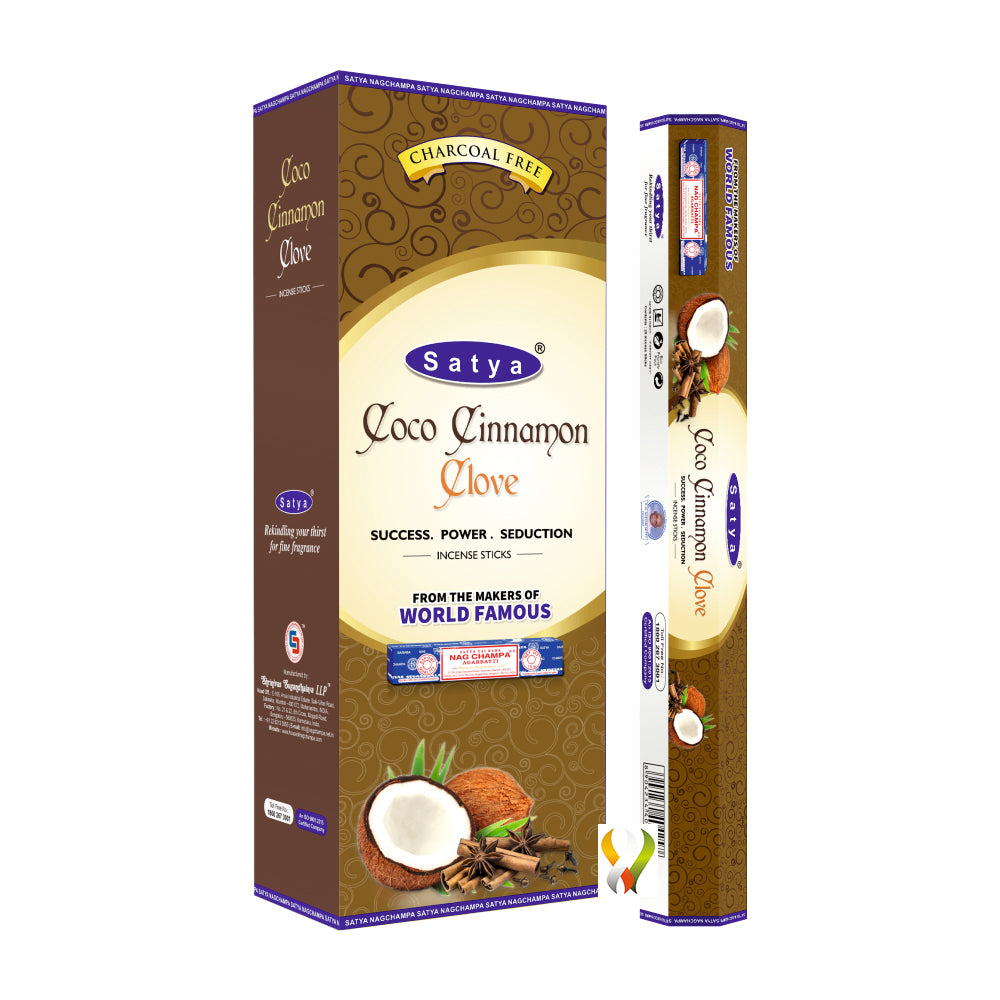 Satya Coco Cinnamon Clove Hexa - 120 Sticks