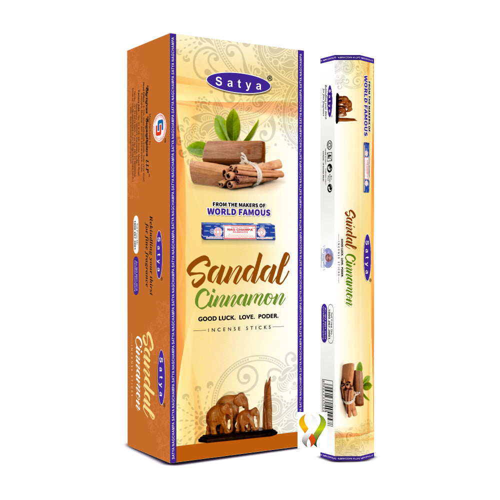 Satya Sandal Cinnamon  Hexa - 120 Sticks