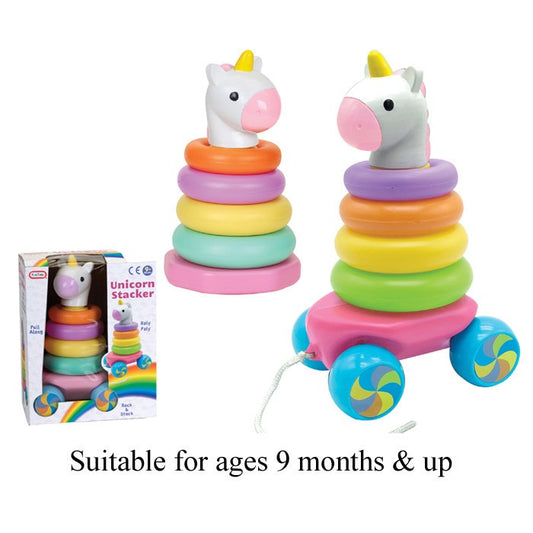 (B) Unicorn Stacker & Pull Along