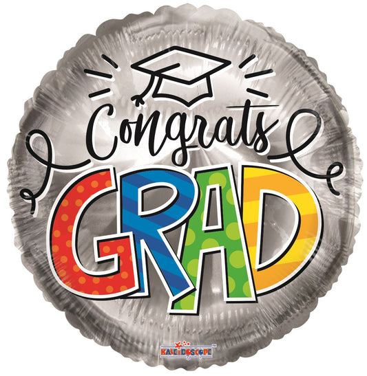 (B) Silver Graduation Balloon (18inch)