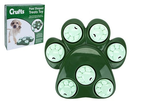 (B) Crufts Paw Shape Treat Toy