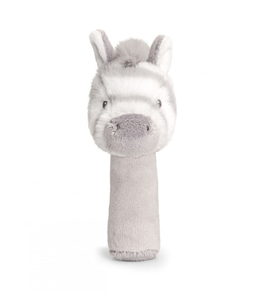 (B) Keeleco Cuddle Zebra Stick Rattle (14cm)