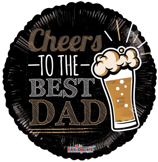 (B) Cheers To The Best Dad Balloon (18 Inch)