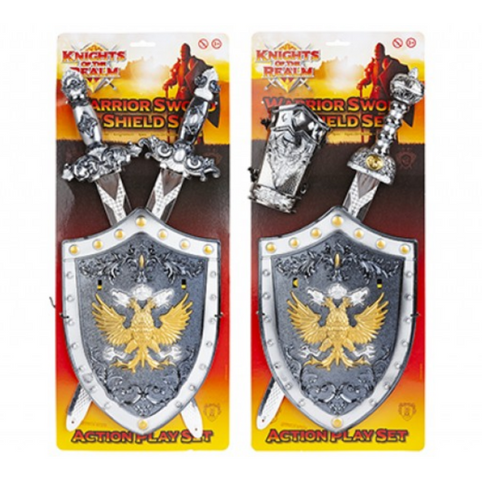 (B) Knight Playset with Sword & Shield