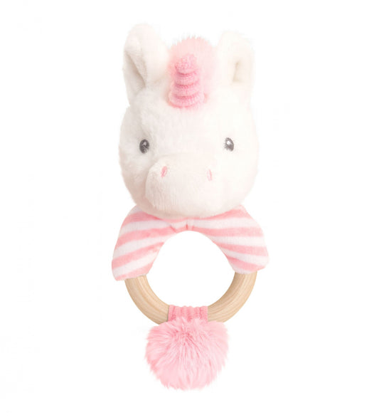 (B) Keeleco Baby Twinkle Unicorn Ring Rattle (14cm)