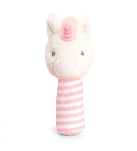 (B) Keeleco Baby Twinkle Unicorn Stick Rattle (14cm)