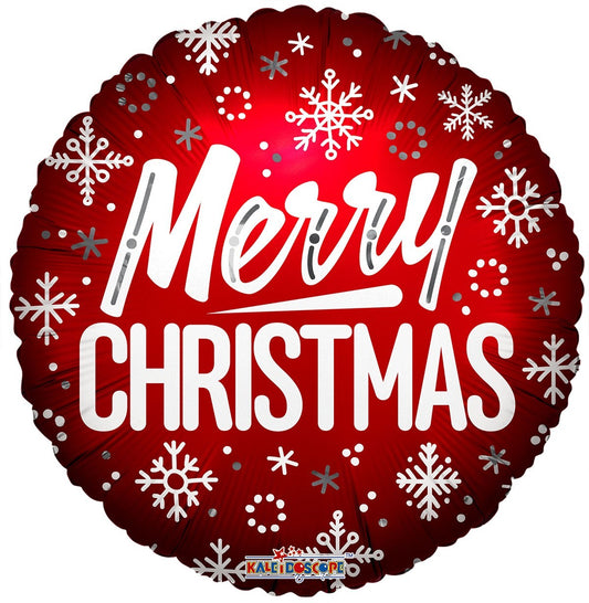 (B) Red Merry Christmas Balloon (18 inch)