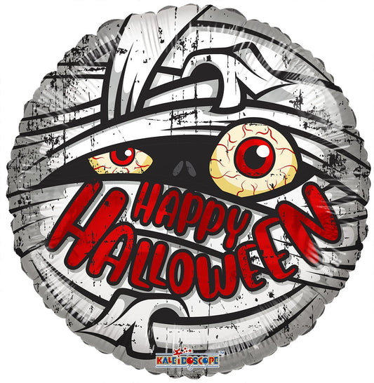 (B) Mummy Happy Halloween Balloon (18 inch)