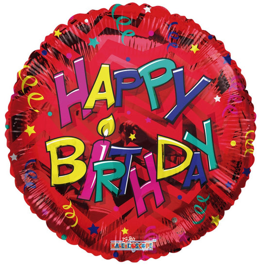 (B) Happy Birthday Candle Balloon (18 Inch)