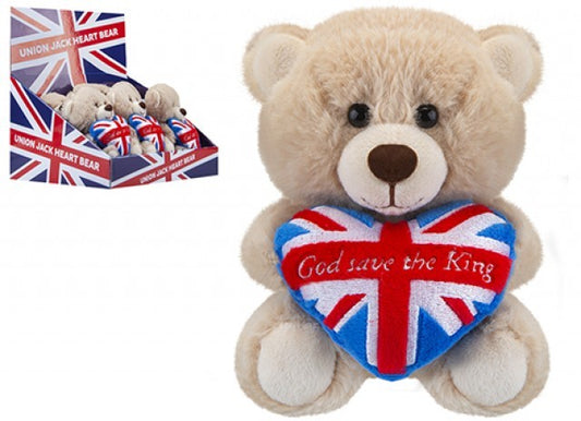 (B) God Save The King Union Jack Heart Bear