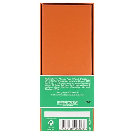Hermes Eau de Basilic Pourpre  Eau de Cologne 100ml