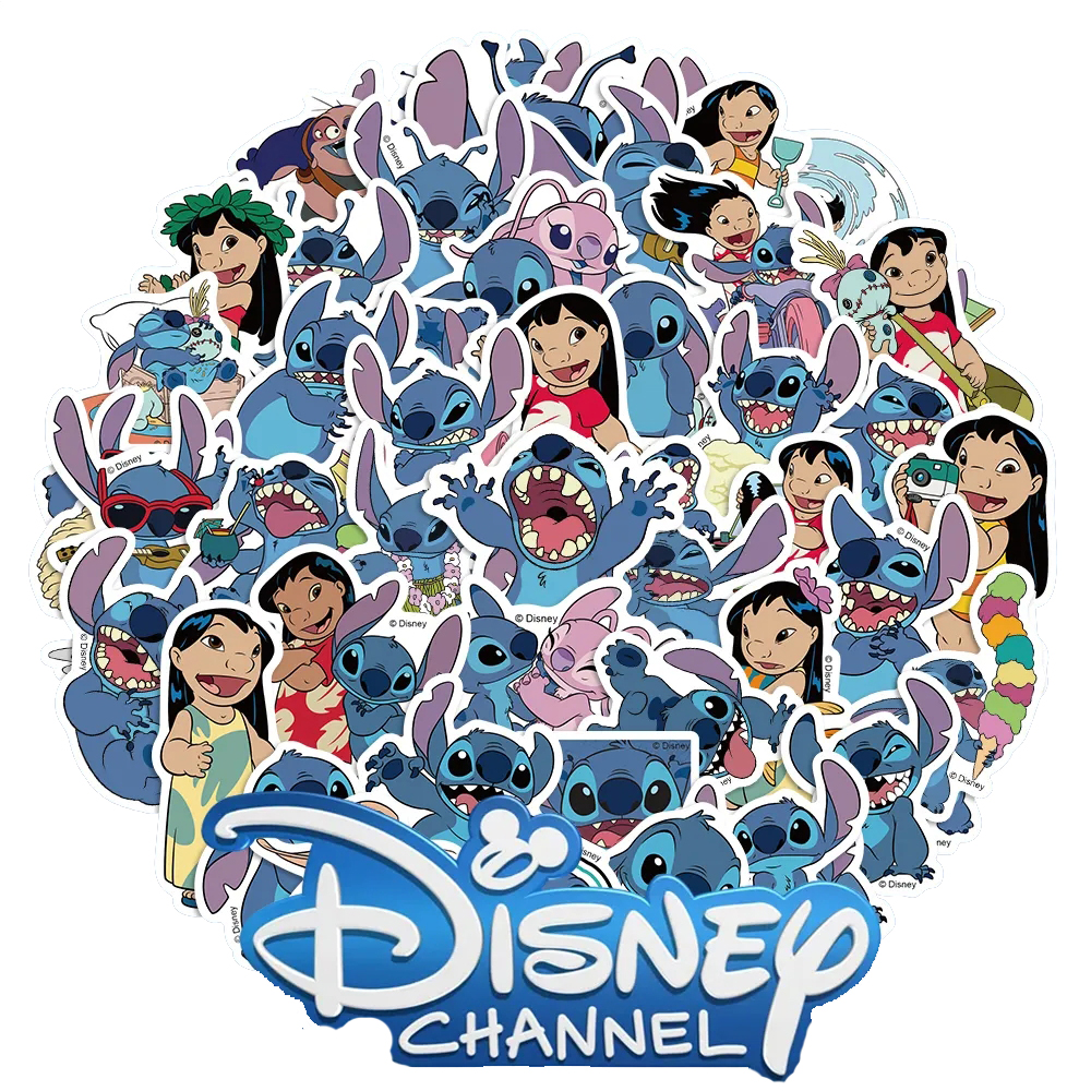 10/30/50pcs Cute Disney Cartoon Lilo & Stitch Stickers DIY Diary Laptop Luggage Skateboard Graffiti Decals Classic Kids DIY Toy