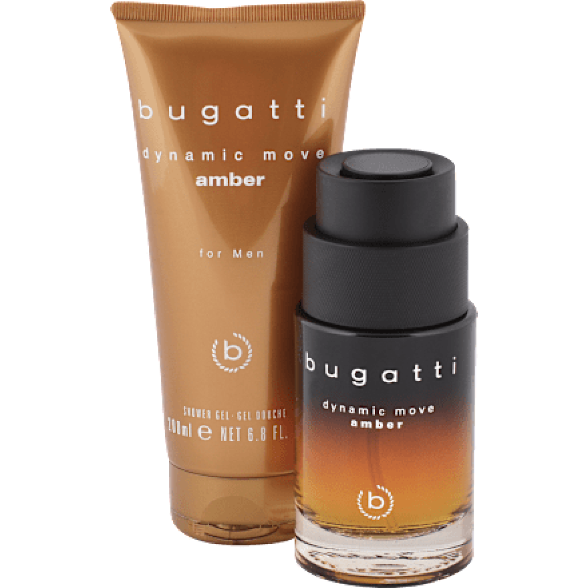 Bugatti Dynamic Move Amber Men Gift Set: EDT 100ml & Shower Gel 200ml (HTML)