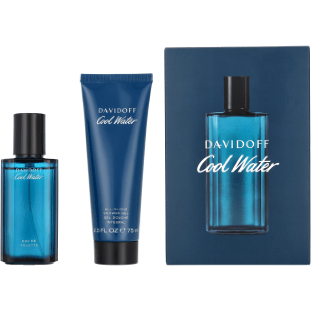 Davidoff Cool Water Gift Set: Eau De Toilette 40ml & Shower Gel 75ml