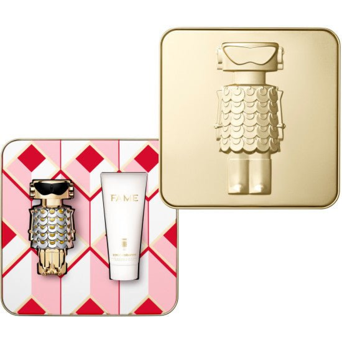 Paco Rabanne Fame Gift Set: 50ml Eau de Parfum & 75ml Body Lotion