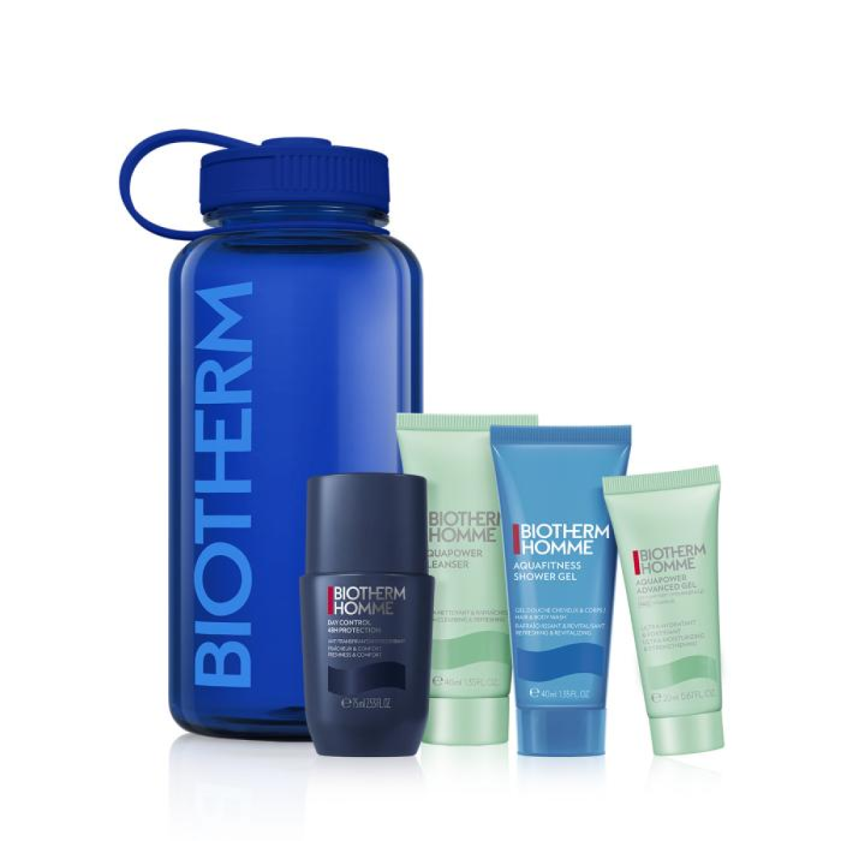 Biotherm Homme Set: Aquapower Gel + Cleanser + Shower + Day Control Roll-On