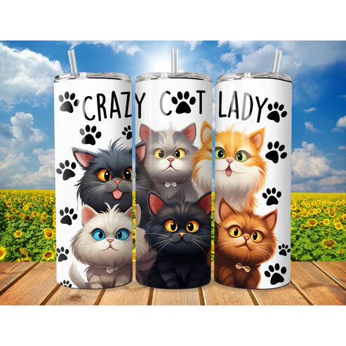 Crazy Cat Lady tumbler