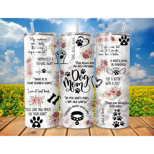 Dog mom tumbler
