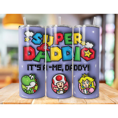 Super Dadio It's a me tumbler