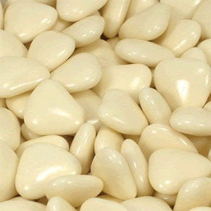 (B) Ivory Mini Heart Dragees