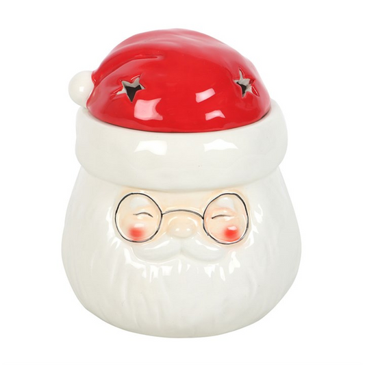 *Santa Claus Shaped Ceramic Oil Burner and Wax Warmer (12/24)