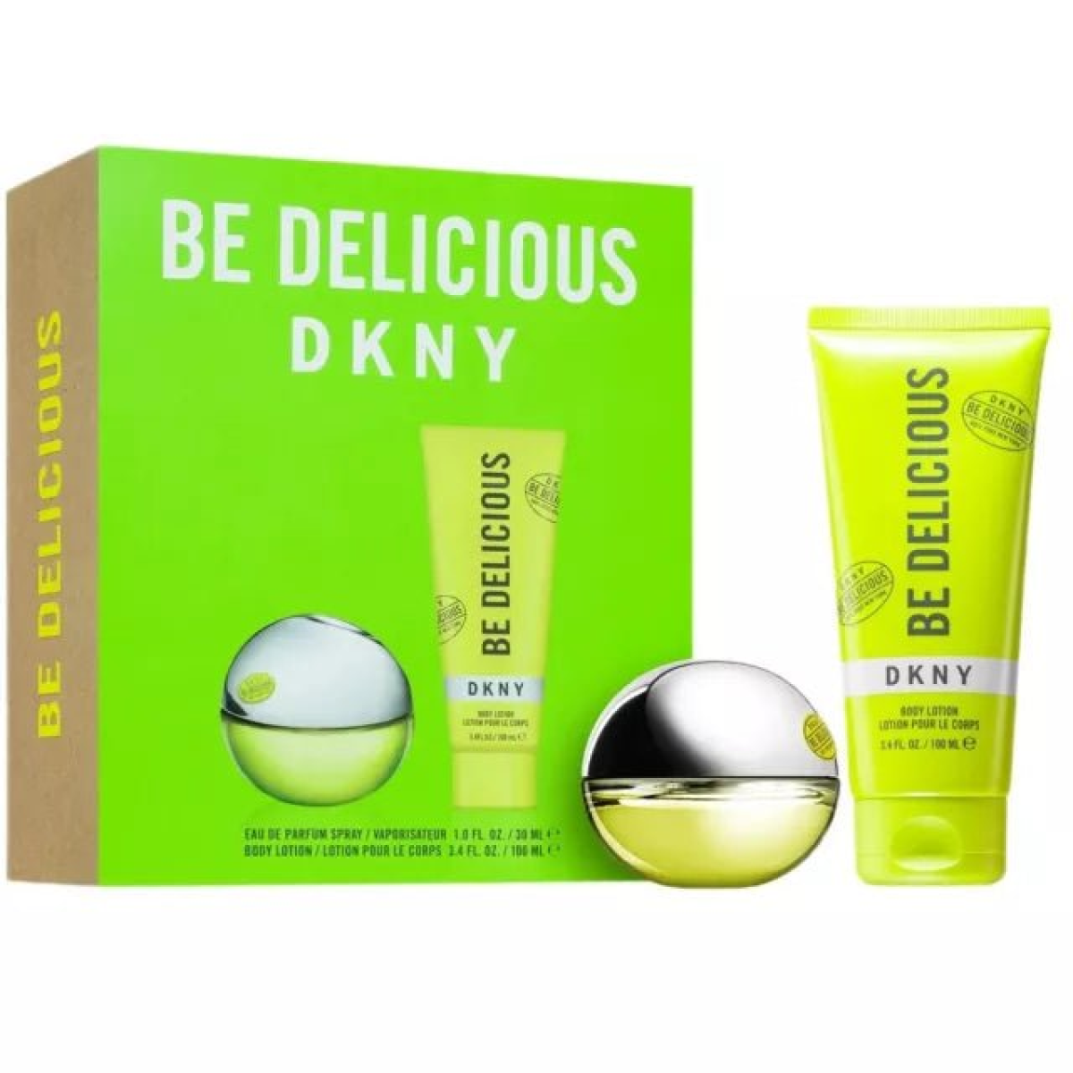 DKNY Be Delicious Gift Set: Eau de Parfum 30ml & Body Lotion 100ml (HTML)