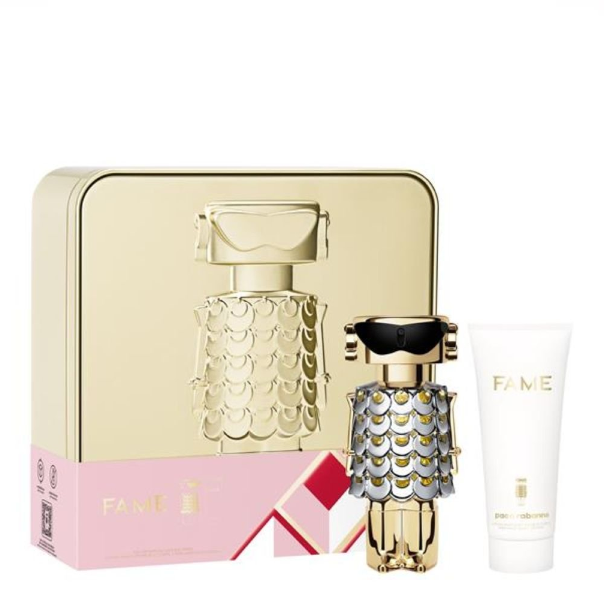 Paco Rabanne Fame Gift Set: 50ml Eau de Parfum & 75ml Body Lotion