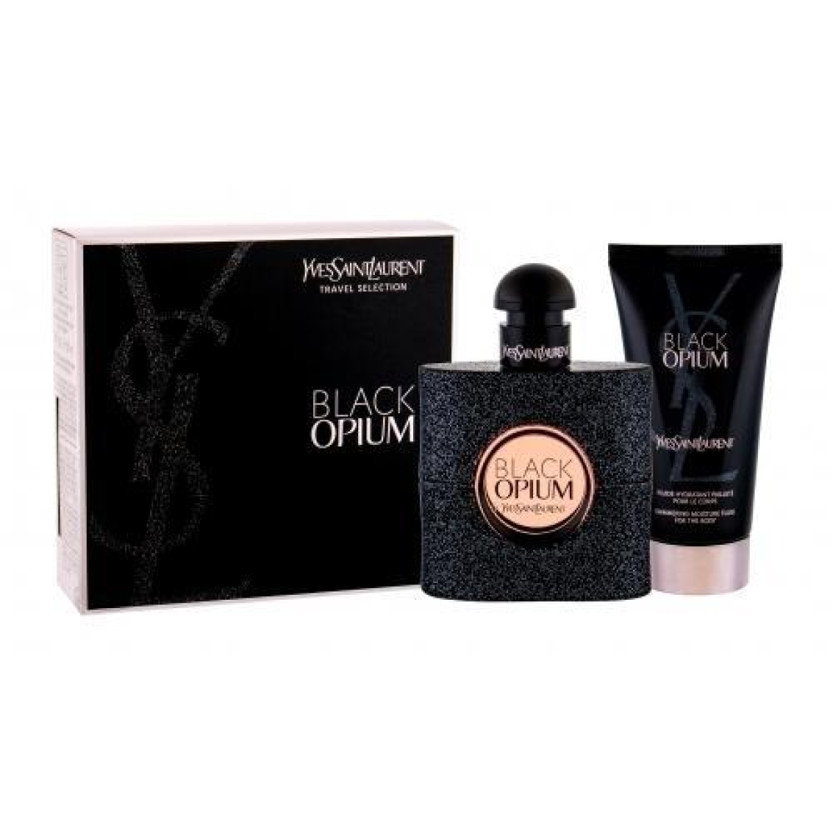 YSL Black Opium Gift Set: Eau De Parfum 50ml & Body Lotion 50ml (HTML)